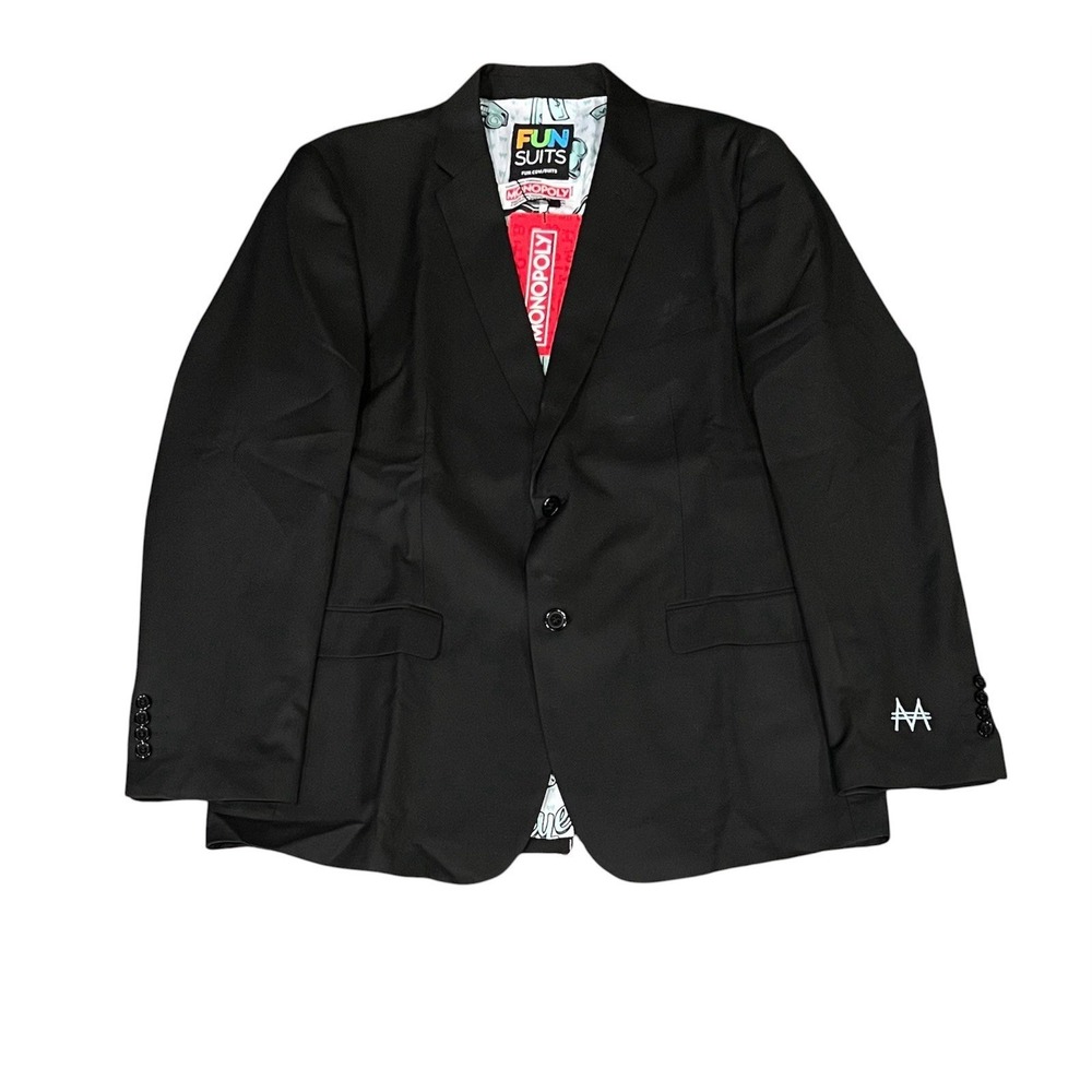 NWT Men's Sz 46R Monopoly Themed Blazer.